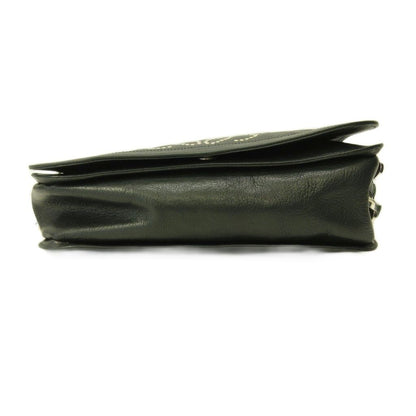 Loewe Studs Anagram Shoulder Bag Leather Y2k Deep Green — view 4