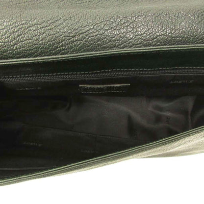 Loewe Studs Anagram Shoulder Bag Leather Y2k Deep Green — view 6