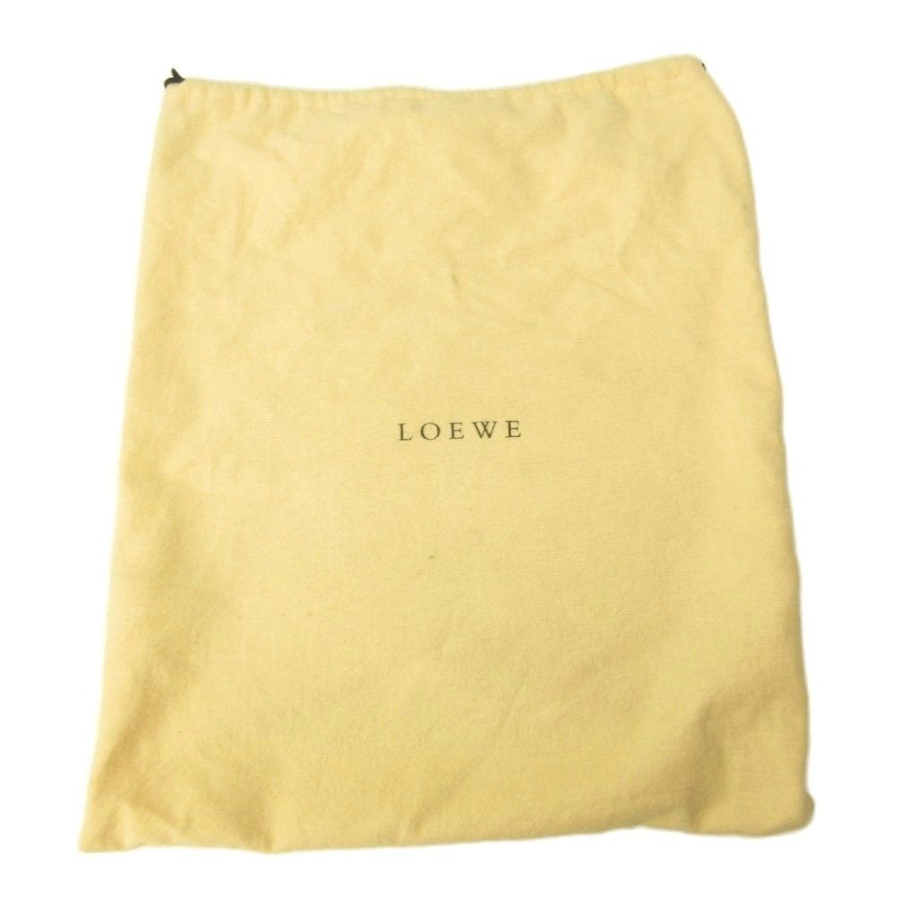 Loewe Studs Anagram Shoulder Bag Leather Y2k Deep Green — view 9