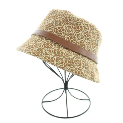 Loewe Anagram Bucket Hat Leather Belt 59 Brown