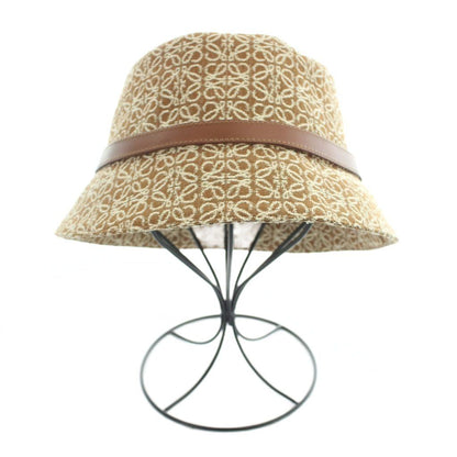 Loewe Anagram Bucket Hat Leather Belt 59 Brown — view 2