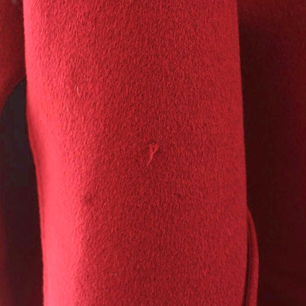 Gucci Wool Coat Long Topper Angora Blend with Belt 38 Red — view 7