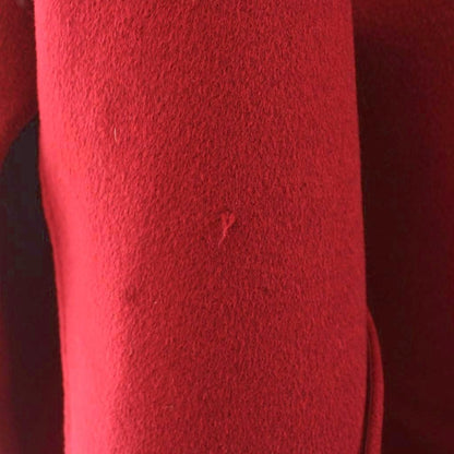Gucci Wool Coat Long Topper Angora Blend with Belt 38 Red — view 7