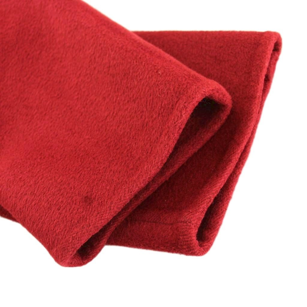Gucci Wool Coat Long Topper Angora Blend with Belt 38 Red — view 6