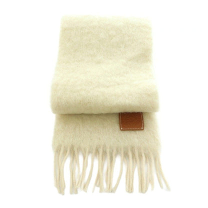 Loewe Scarf Wool Blend Fringe Ivory — view 2