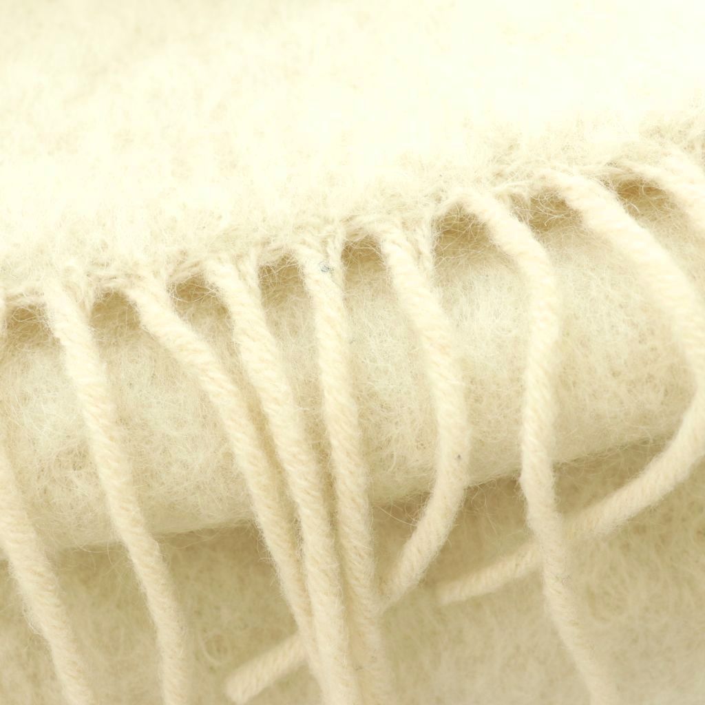 Loewe Scarf Wool Blend Fringe Ivory — view 7