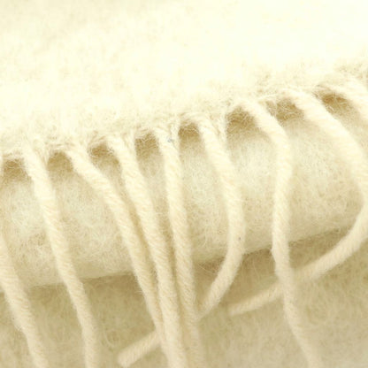 Loewe Scarf Wool Blend Fringe Ivory — view 7