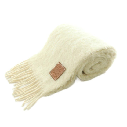 Loewe Scarf Wool Blend Fringe Ivory — view 4