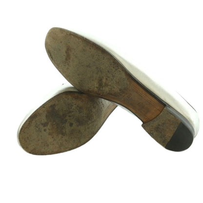 Gucci Diy Loafers Horsebit Metallic Cles the 37.5 Silver Color — view 6