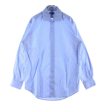 Hermes Regular Color Series Button Long Sleeve Shirt Blue