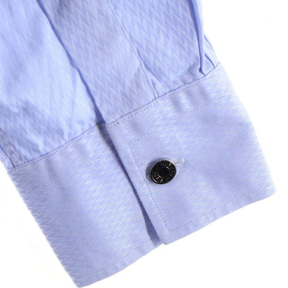 Hermes Regular Color Series Button Long Sleeve Shirt Blue — view 5