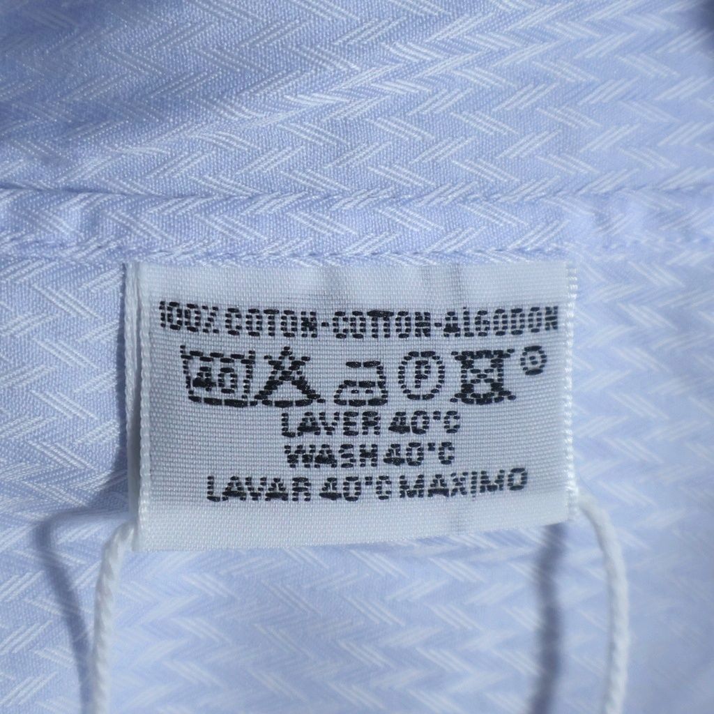 Hermes Regular Color Series Button Long Sleeve Shirt Blue — view 8