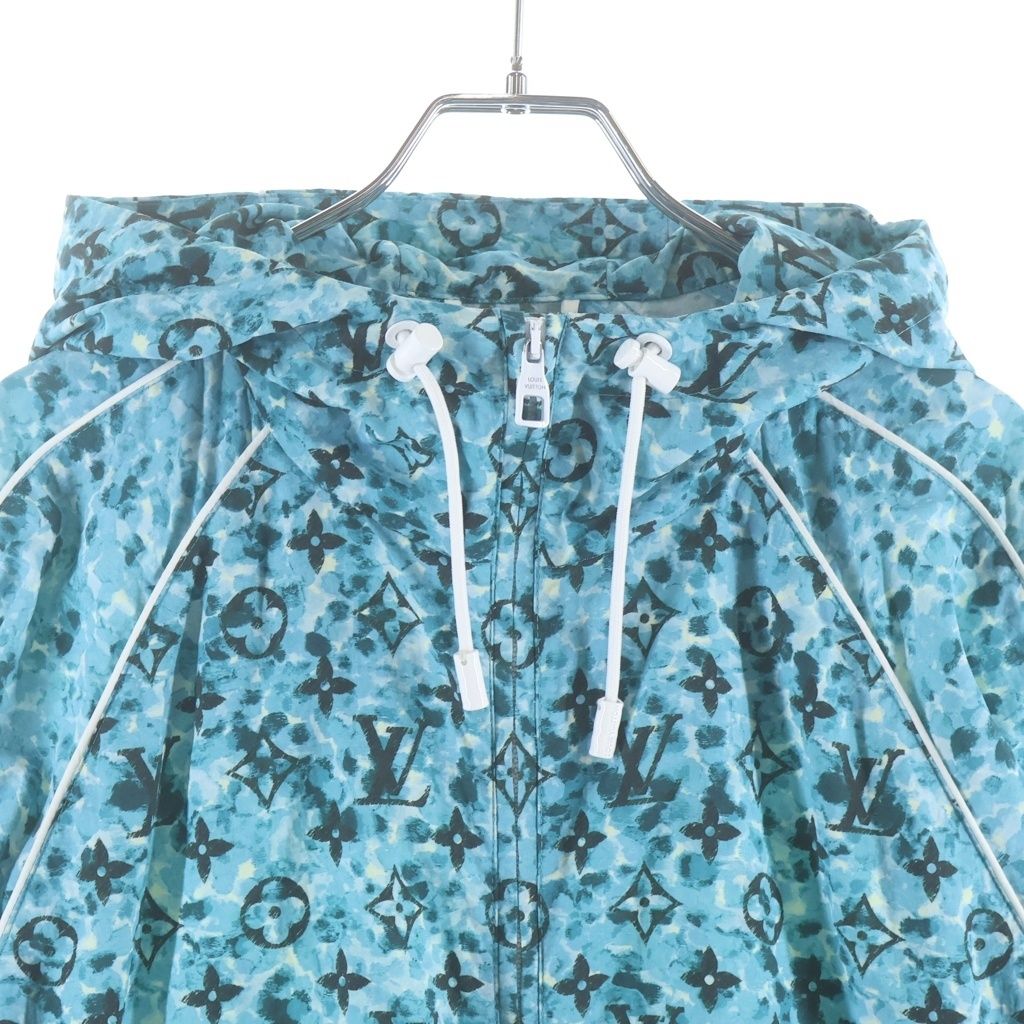 Louis Vuitton Zs2 Monogram Printed Nylon Windbreaker 44 Jacket — view 3