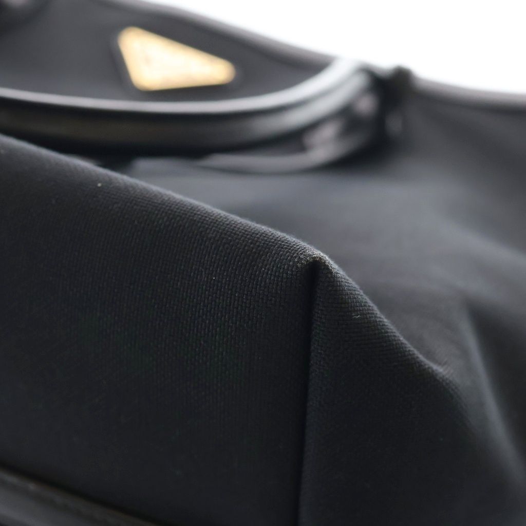 Prada Tessuto Tote Black Nylon Gold — view 6