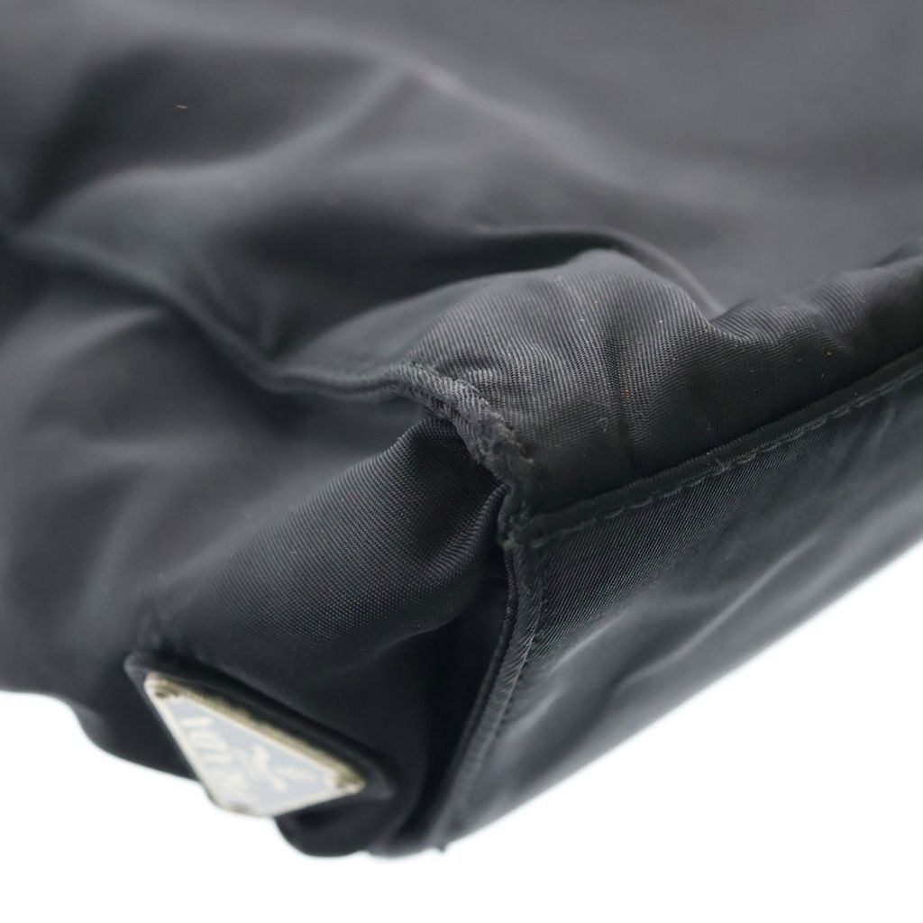 Prada Side Nylon Hand Tote Black — view 7