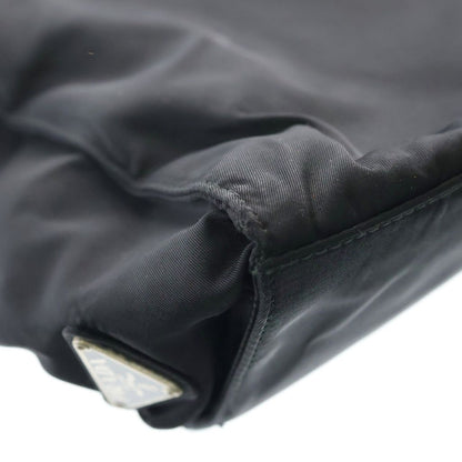 Prada Side Nylon Hand Tote Black — view 7