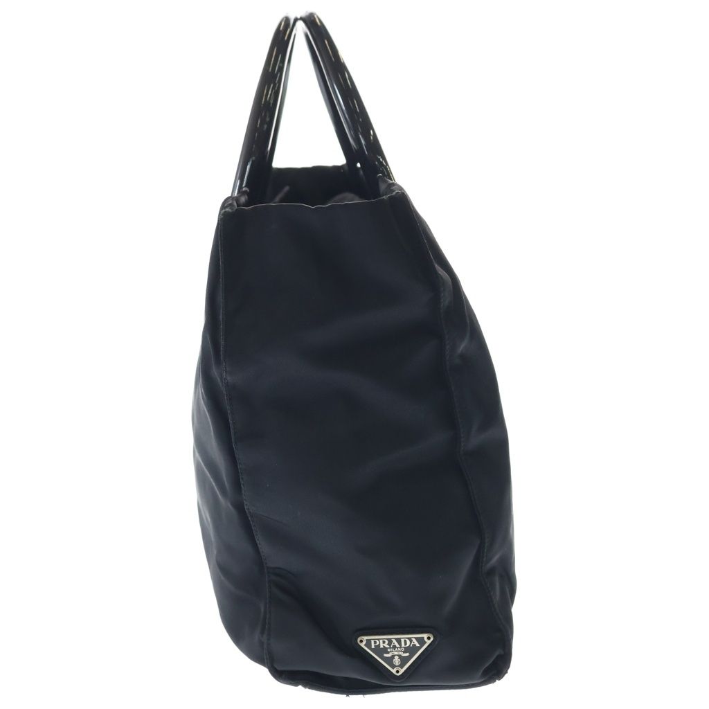 Prada Side Nylon Hand Tote Black — view 3
