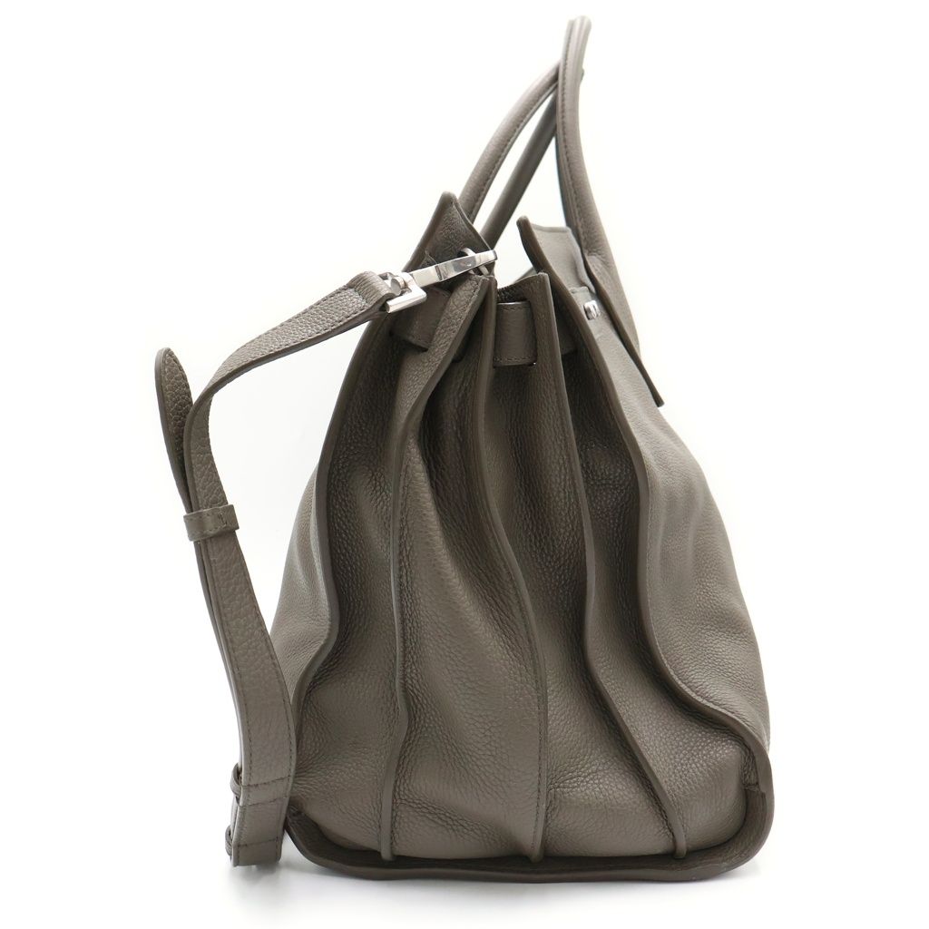 Saint Laurent Paris Sac de Jour S-owl Large 2-Way Shoulder Bag Khaki Green — view 3