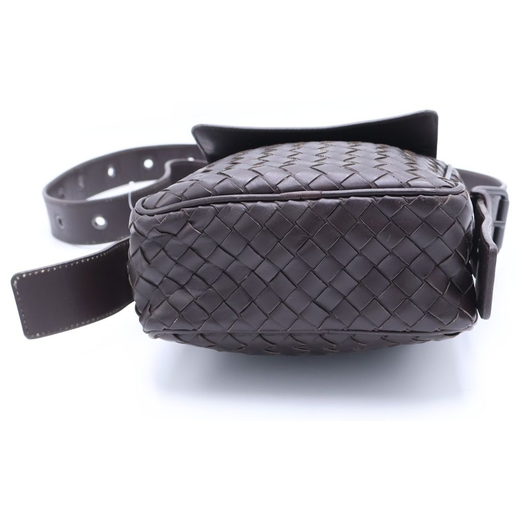 Bottega Veneta Intrecciato Mini Shoulder Bag Brown Leather — view 4