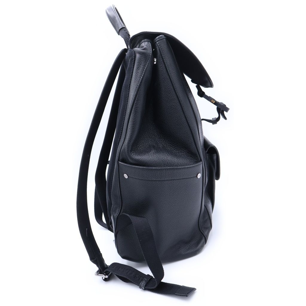 Dior Saddle Leather Backpack Black — view 3