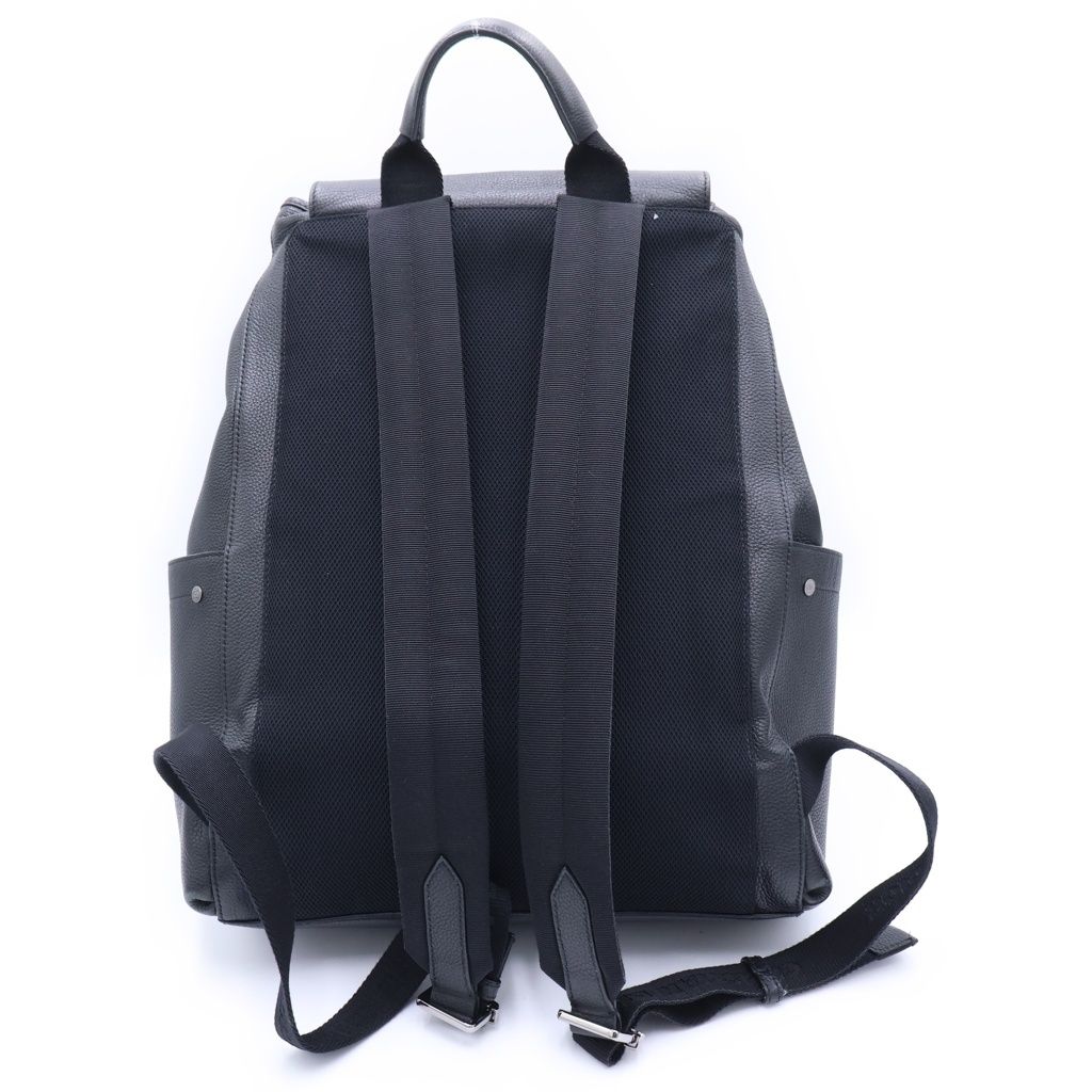 Dior Saddle Leather Backpack Black — view 2