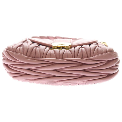 Miu Miu Matelasse Leather 2-Way Shoulder Bag Pink — view 4