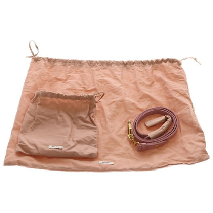 Miu Miu Matelasse Leather 2-Way Shoulder Bag Pink — view 7