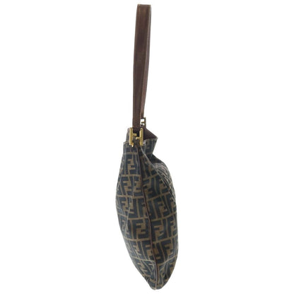 Fendi Zucca Shoulder Bag Brown Canvas Leather — view 3
