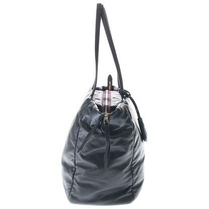 Prada Nappa Leather Tote Black Pink Silver — view 3