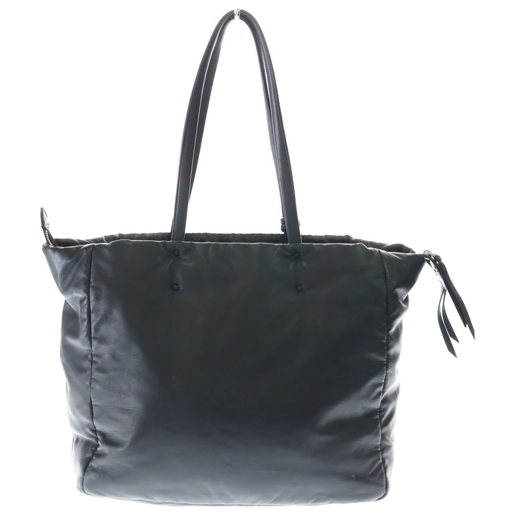 Prada Nappa Leather Tote Black Pink Silver — view 2