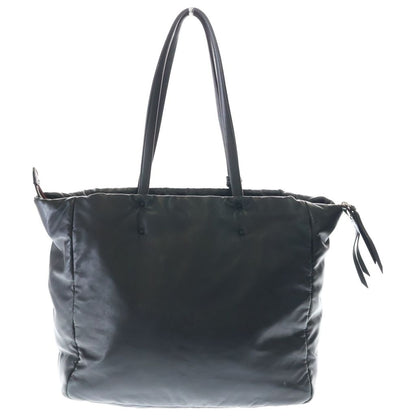 Prada Nappa Leather Tote Black Pink Silver — view 2