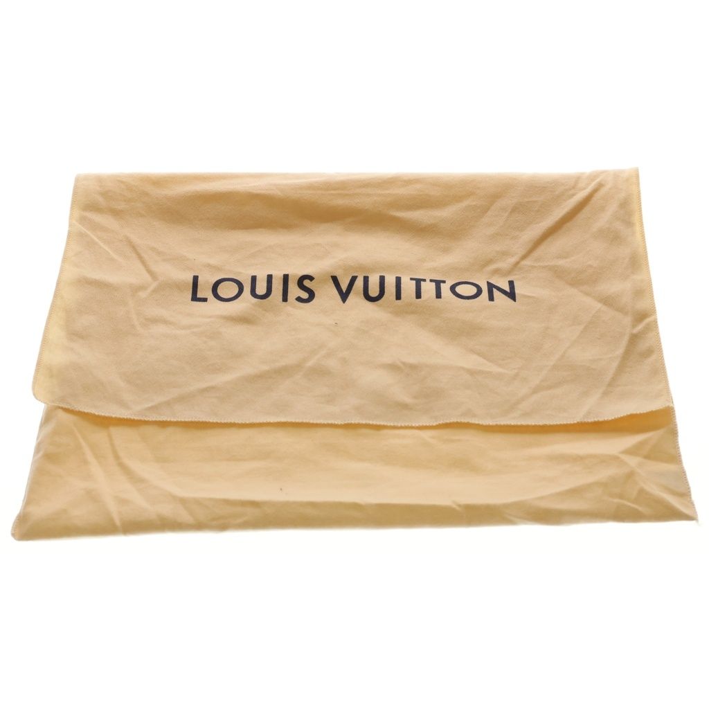Louis Vuitton Gaston Label Besace Zip MM Shoulder Bag Black Brown Yellow — view 6