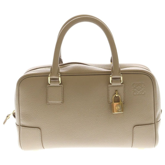 Loewe Amazona 23 2-Way Handbag Beige Leather Strap