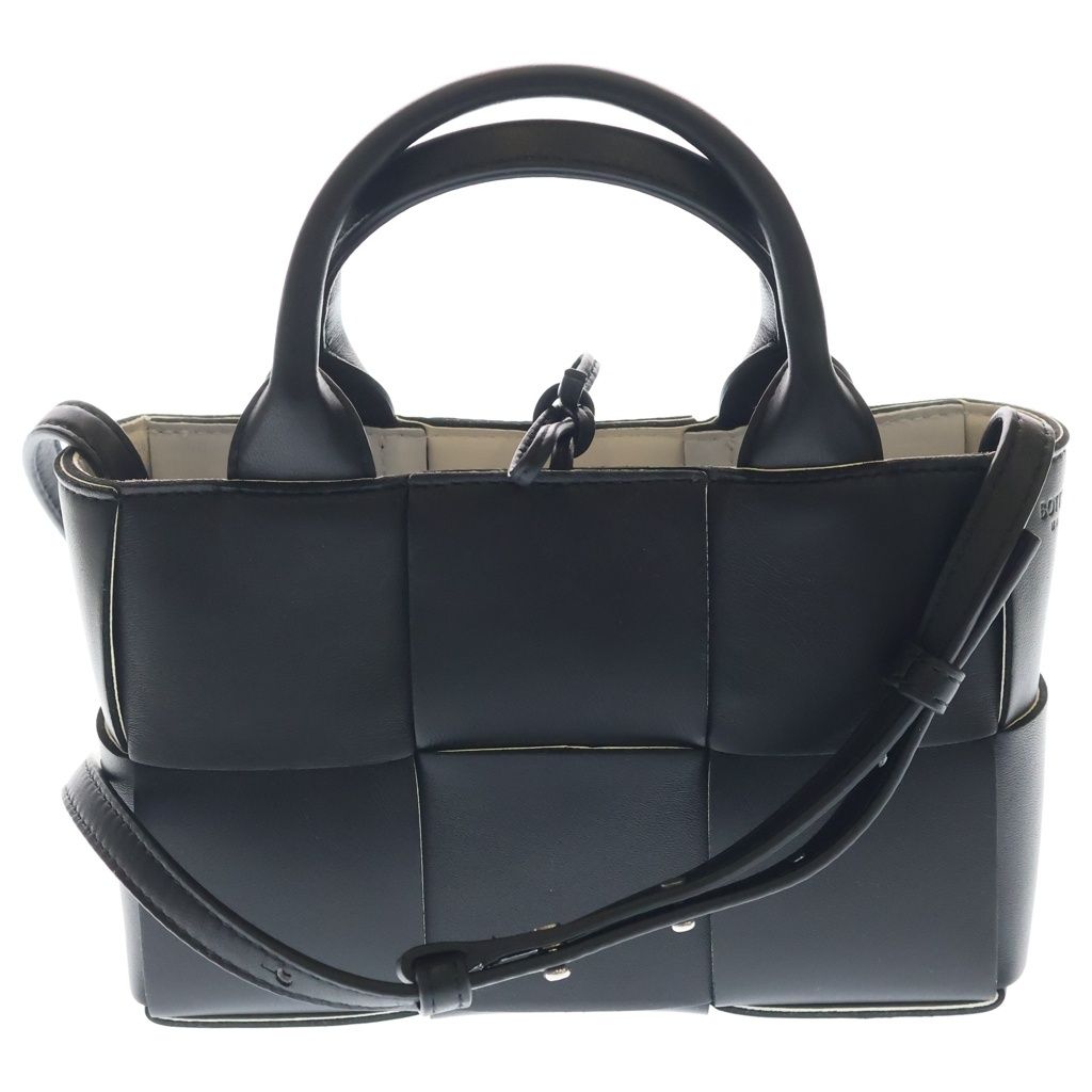 Bottega Veneta Candy Arco Shoulder Bag Black White Leather — view 2