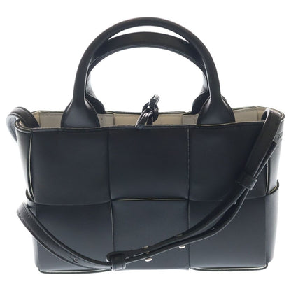 Bottega Veneta Candy Arco Shoulder Bag Black White Leather — view 2