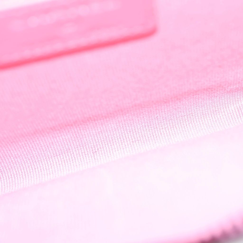Chanel Quilted Fragment Case Card Mini Wallet Salmon Pink Lambskin Black — view 4