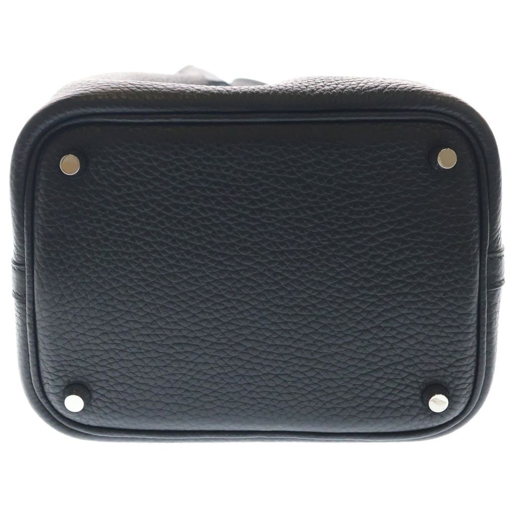 Hermes Picotin Lock PM Black Taurillon Clemence Silver — view 4