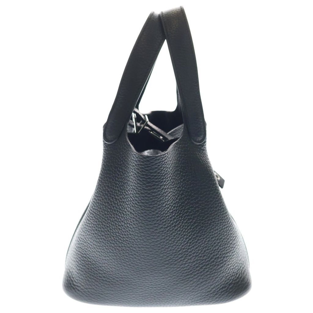 Hermes Picotin Lock PM Black Taurillon Clemence Silver — view 3