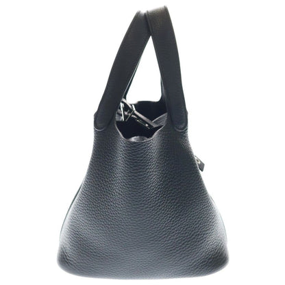 Hermes Picotin Lock PM Black Taurillon Clemence Silver — view 3