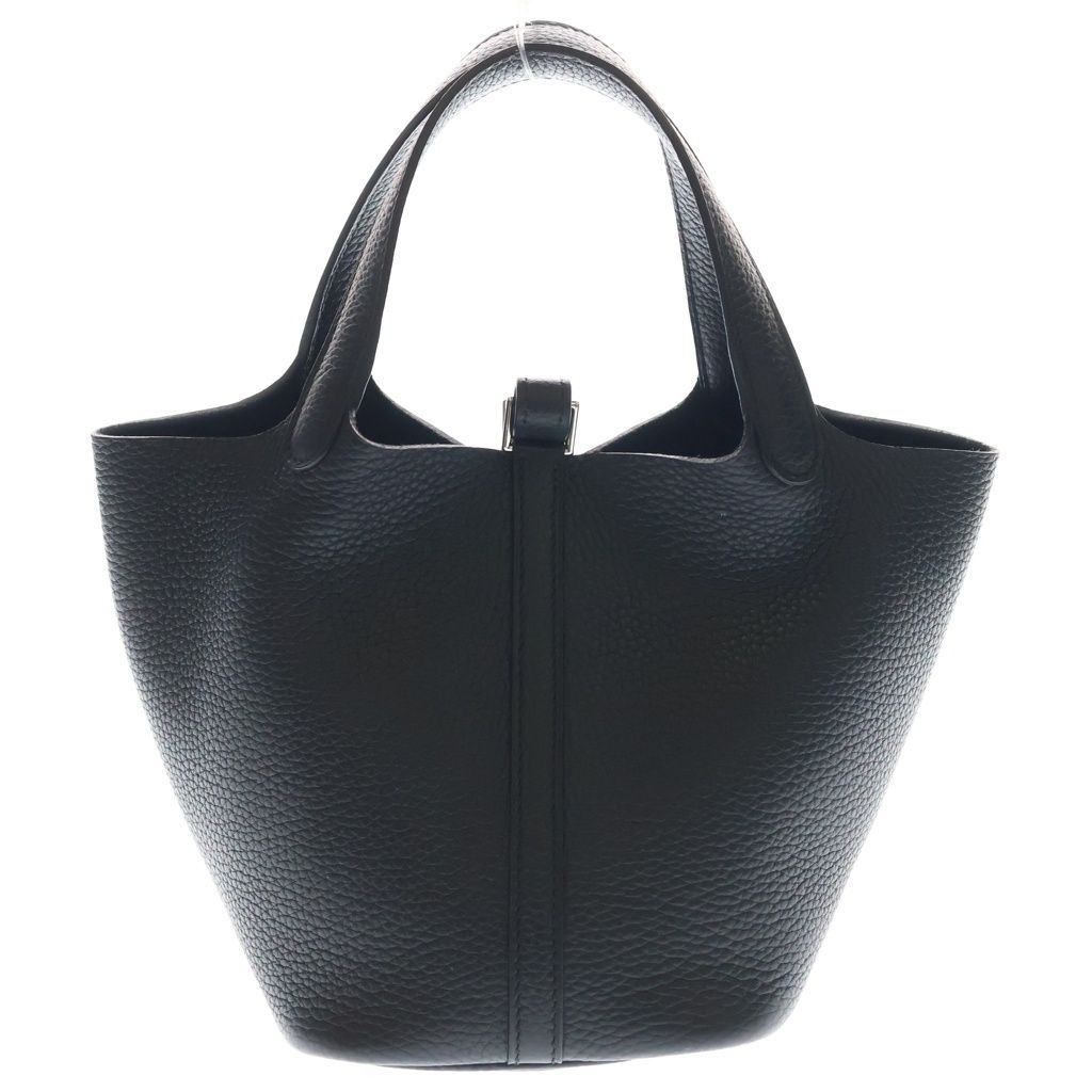 Hermes Picotin Lock PM Black Taurillon Clemence Silver — view 2