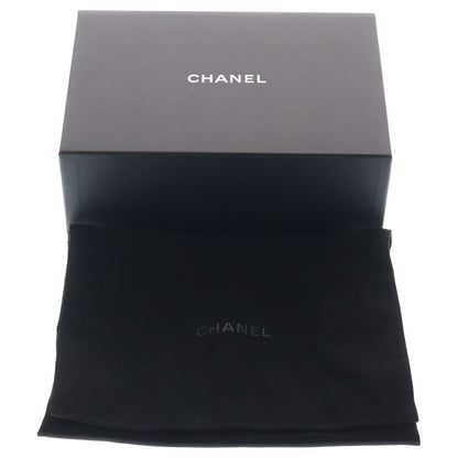 Chanel Quilted Vanity Lambskin Leather Top Handle Chain Shoulder Bag Gold Gray — view 7