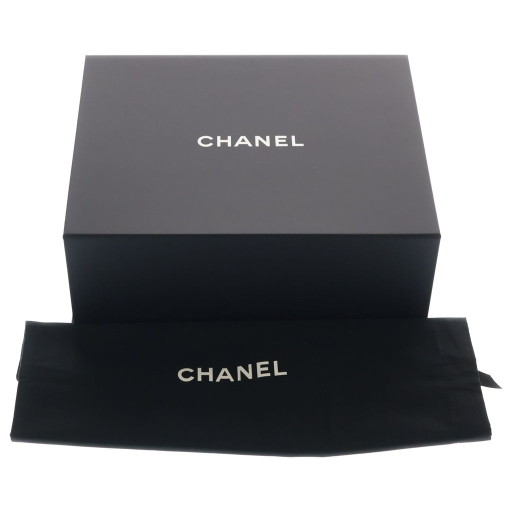 Chanel 25 Mini Caviar Leather Chain Shoulder Bag Gold Black Plate — view 6