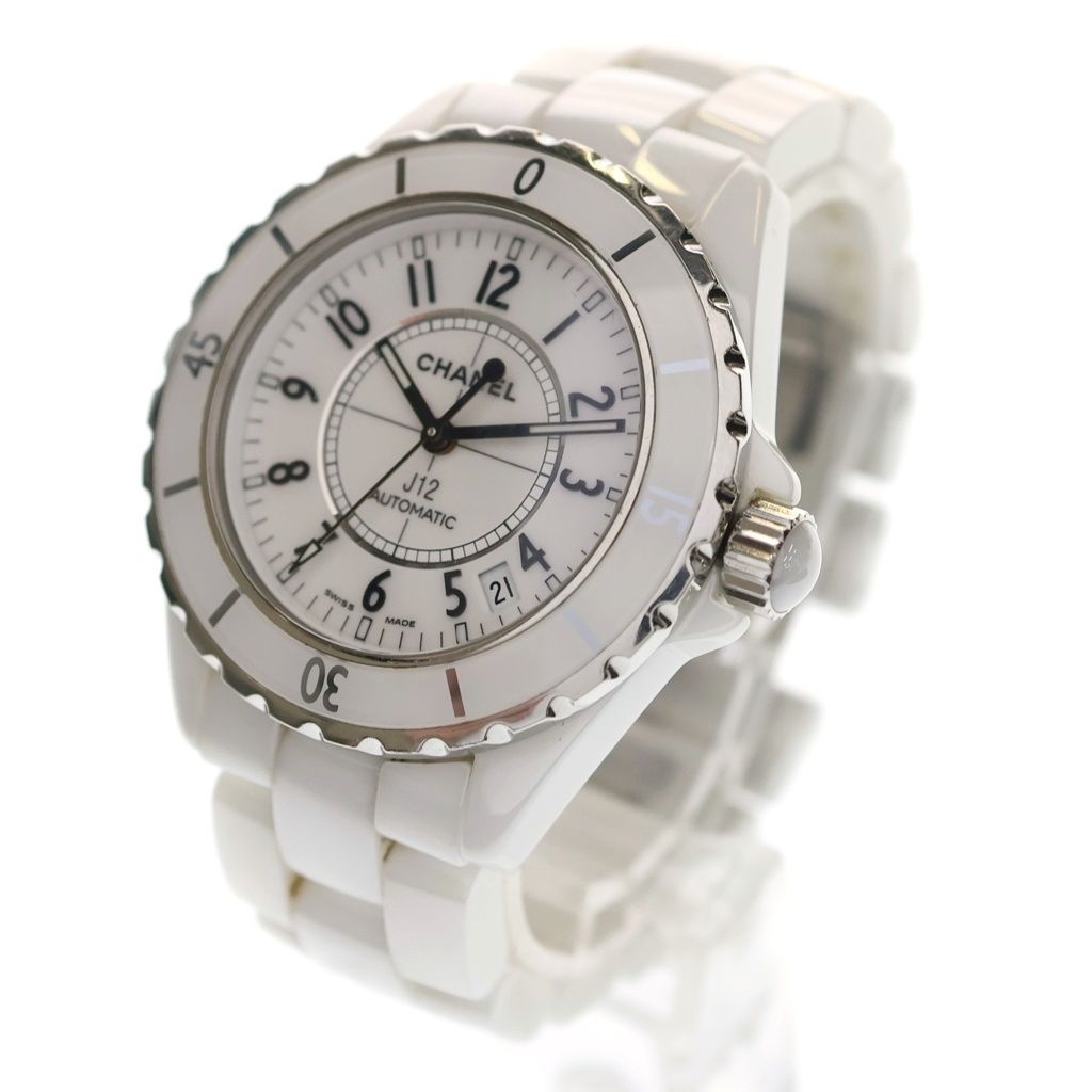 Chanel White Dial Ceramic Automatic Watch — view 4