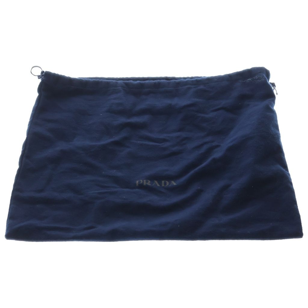 Prada Re-Nylon Shoulder Bag Black with Triangle Logo Pouch — view 7