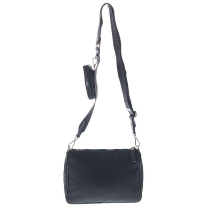 Prada Re-Nylon Shoulder Bag Black with Triangle Logo Pouch — view 2
