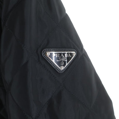 Prada Quilted Zip Up Jacket Black — view 4
