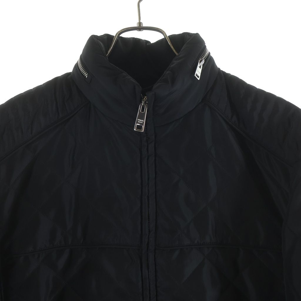 Prada Quilted Zip Up Jacket Black — view 3
