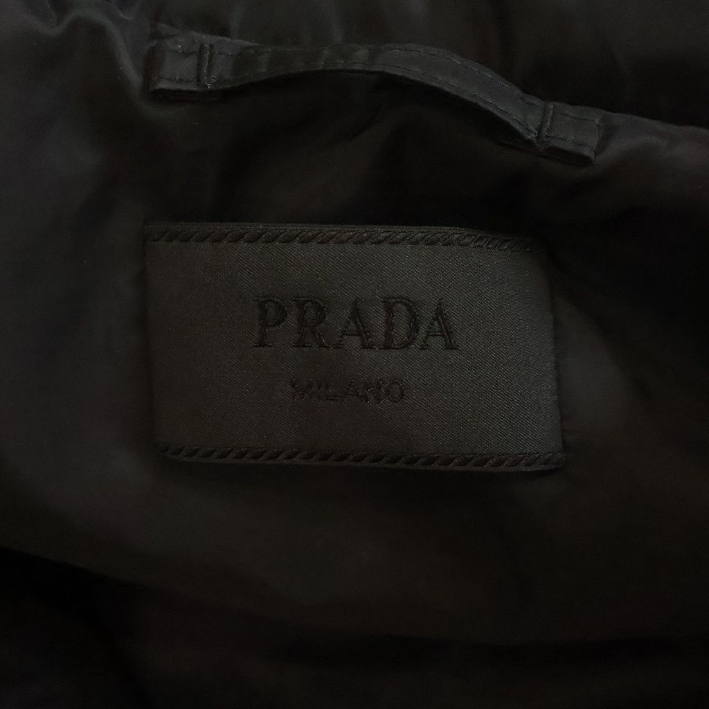 Prada Quilted Zip Up Jacket Black — view 6