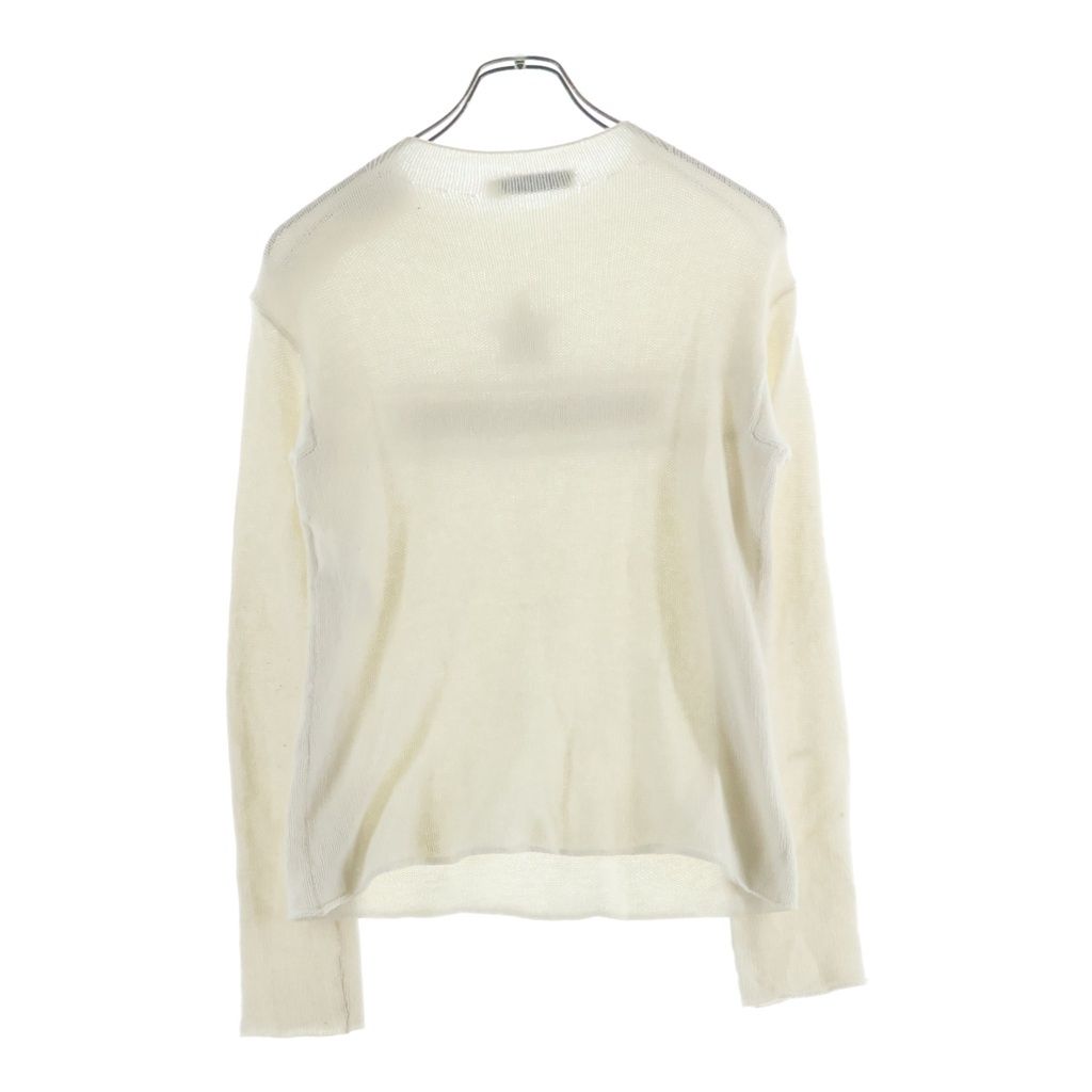 Dior Cashmere Logo Embroidery Bottle Neck Long Sleeve Knit Sweater Ivory — view 2