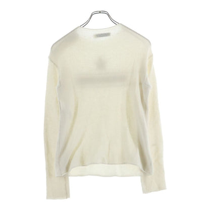 Dior Cashmere Logo Embroidery Bottle Neck Long Sleeve Knit Sweater Ivory — view 2